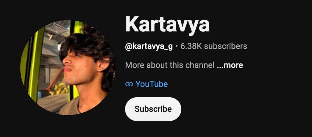 YouTube channel after upload